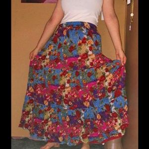 90's–2000's Reversible Maxi Skirt